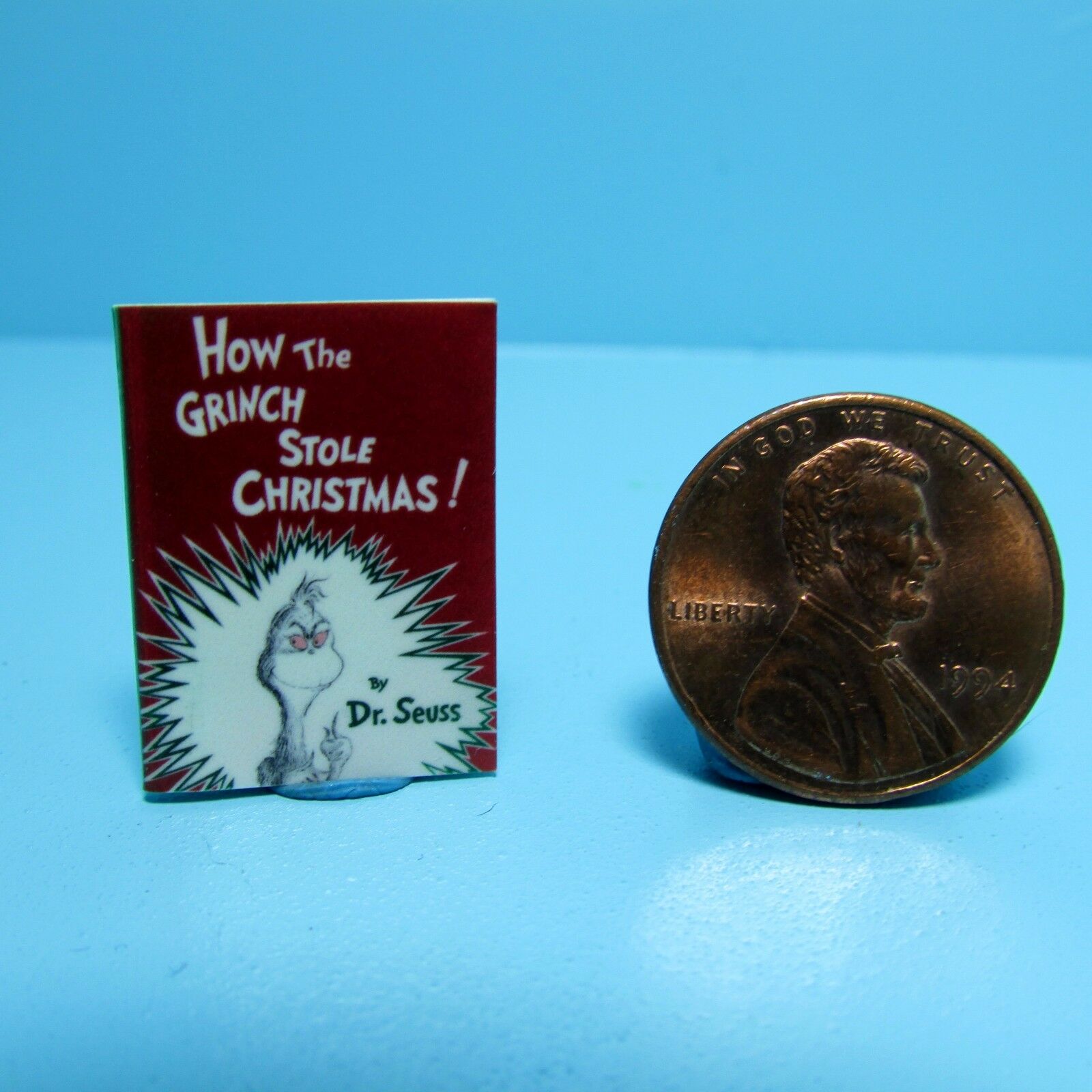 Dollhouse Miniature Replica Of Book Dr Seuss How The Grinch Stole Christmas B086