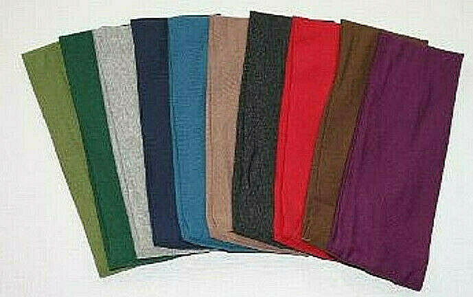 Cotton Wide Headbands 3 3/4 Wide, Great New Size, 95% Cotton, Soft, Stretchy