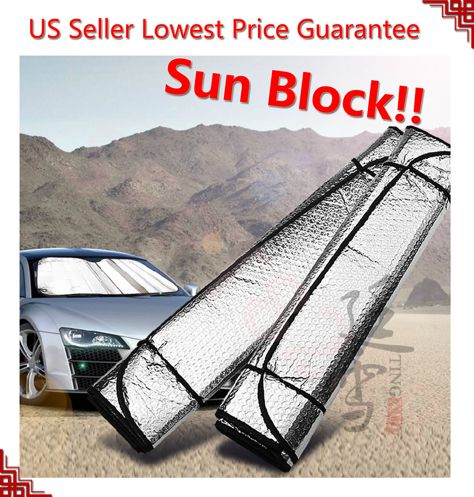 Auto Car Sun Shade Foldable Sun Visor For Front Wind Shield Windows Protect