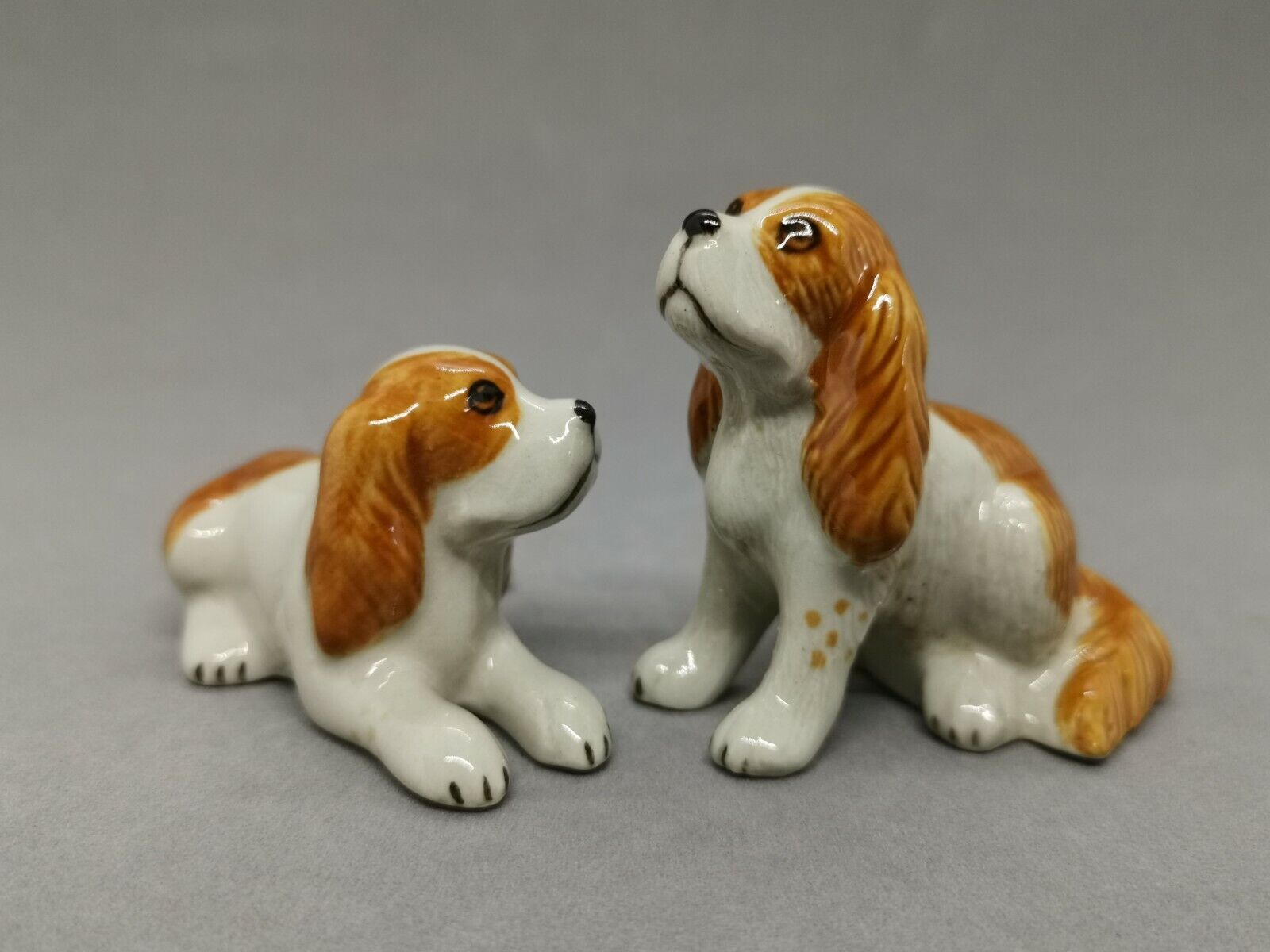 Miniature Ceramic Cavalier King Charles Spaniel For Home And Garden Decoration