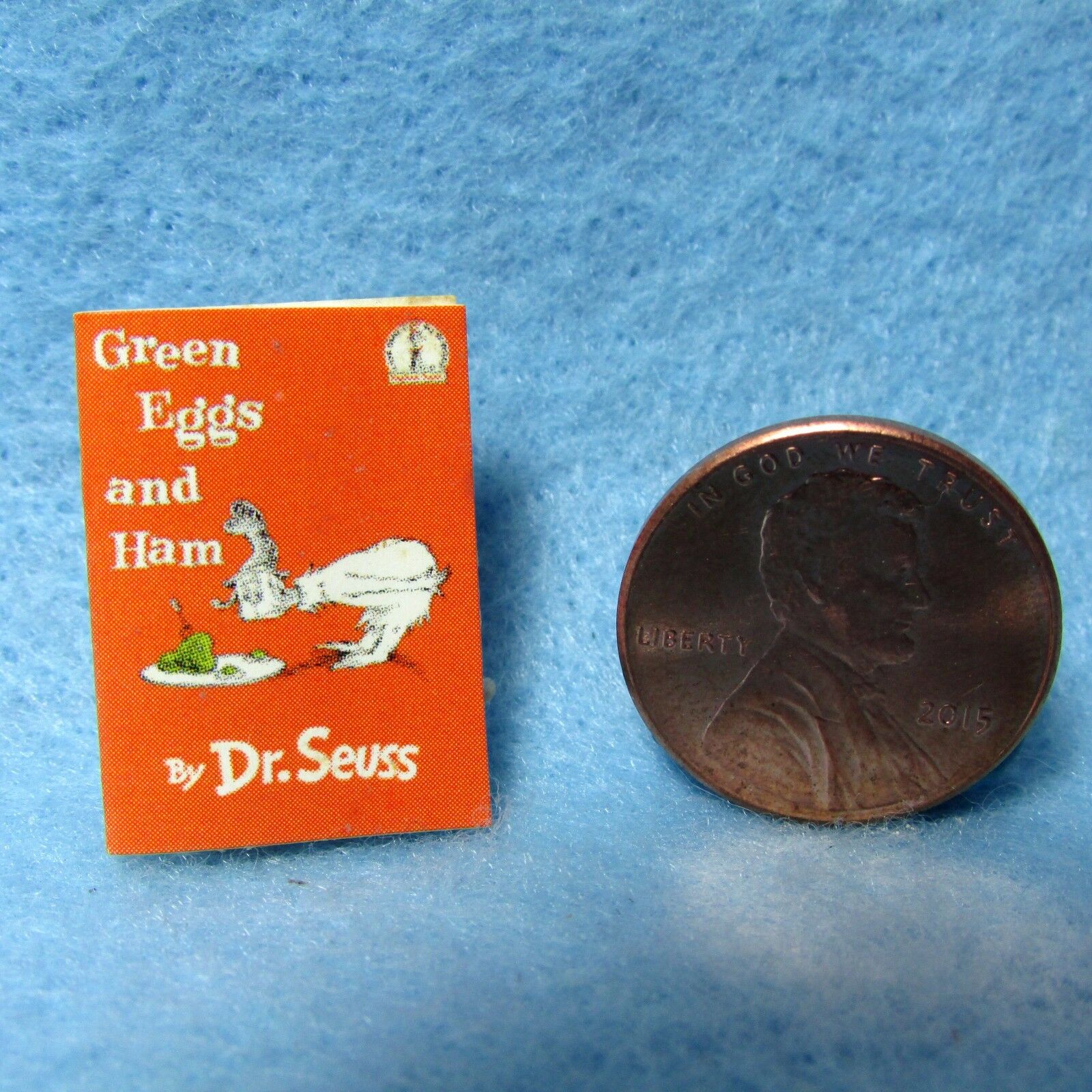 Dollhouse Miniature Detailed Replica Dr Seuss Green Eggs And Ham Book B081