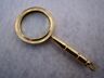 Brass Magnifying Glass - Mini Magnifier - Necklace Pendant Charm - Vintage Style
